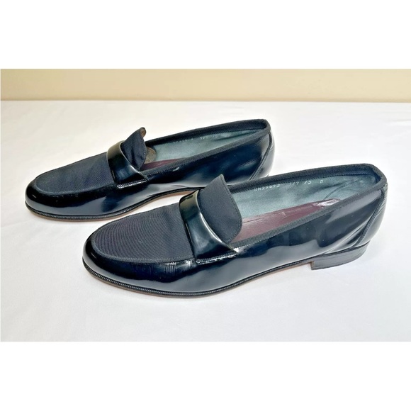 Salvatore Ferragamo Made in Italy Patent Grosgrain Vamp Formal Loafer 12 D main image 7